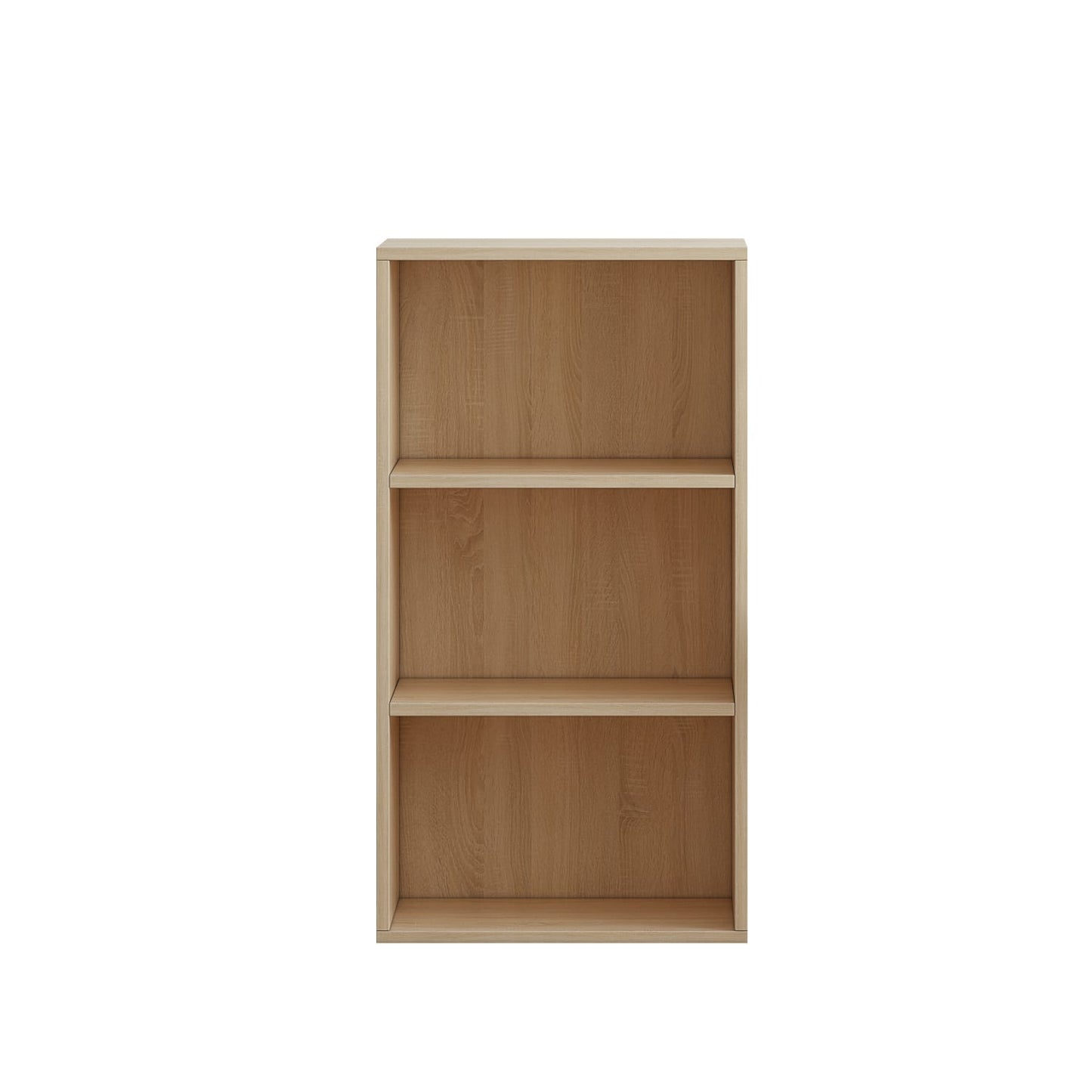 Modern Oak Wood Cube Bookcase 3 Tier