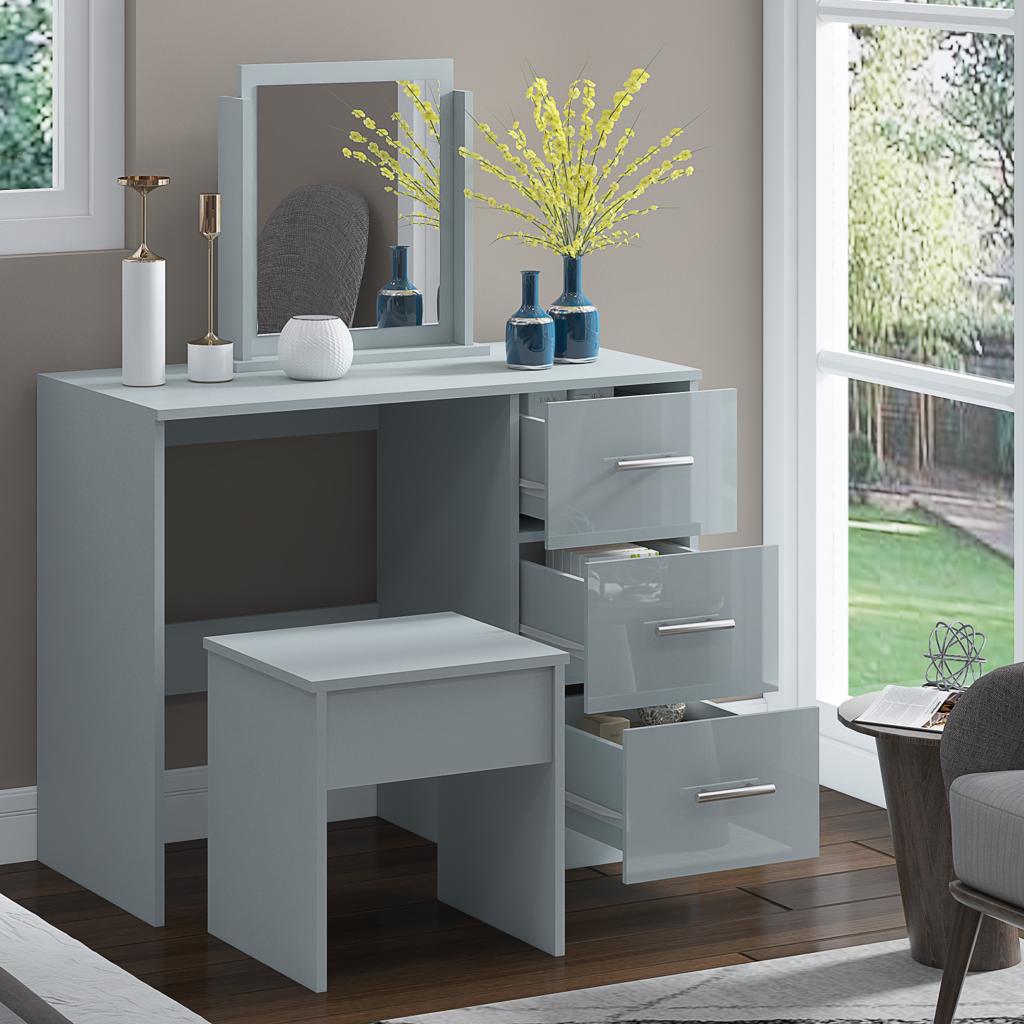 Single Sided Dressing Table High Gloss