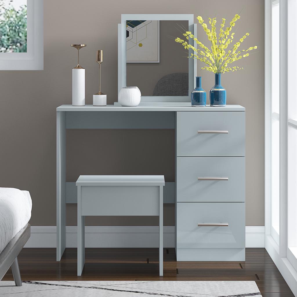 Single Sided Dressing Table High Gloss