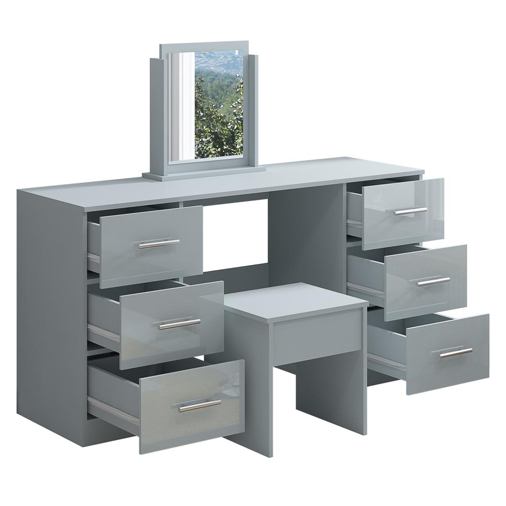 Double Sided Dressing Table High Gloss