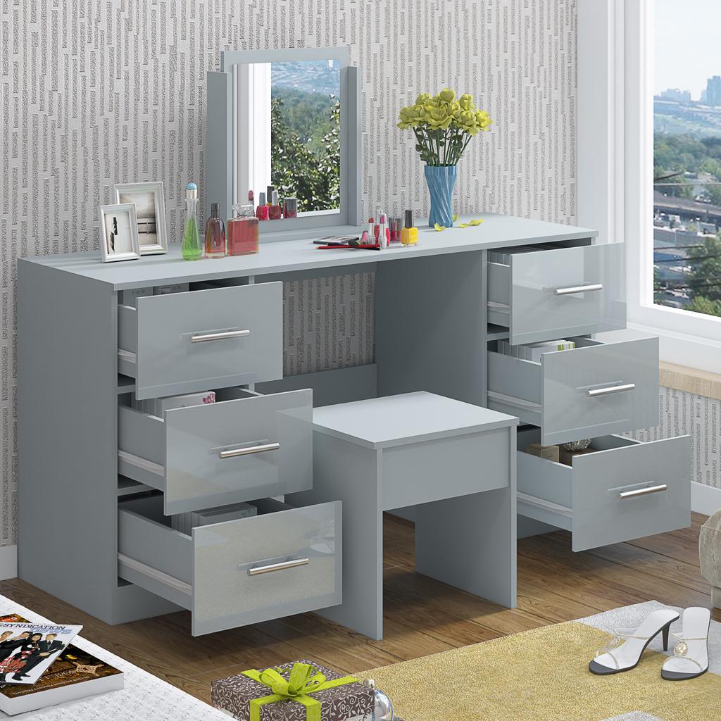 Double Sided Dressing Table High Gloss