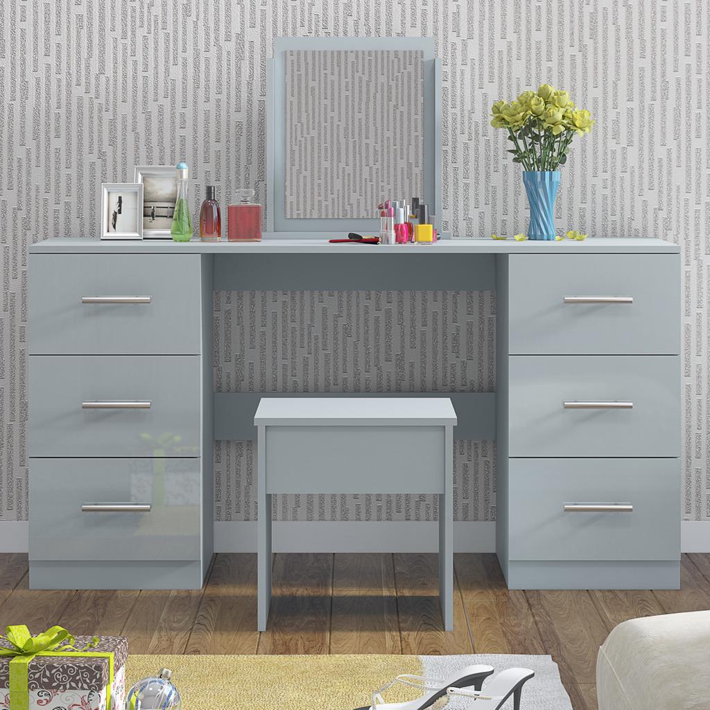 Double Sided Dressing Table High Gloss