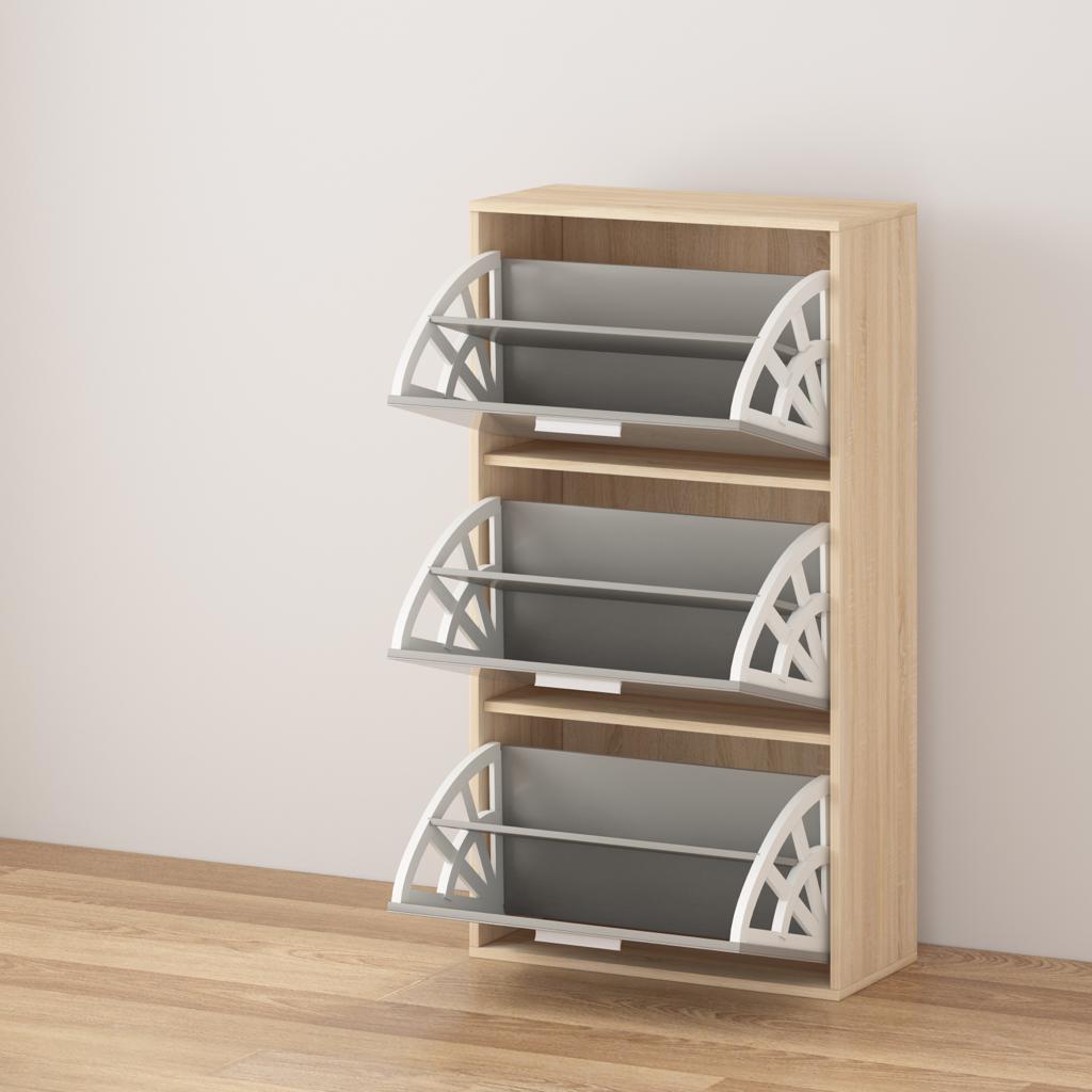 Shoe Rack Cabinet High Gloss